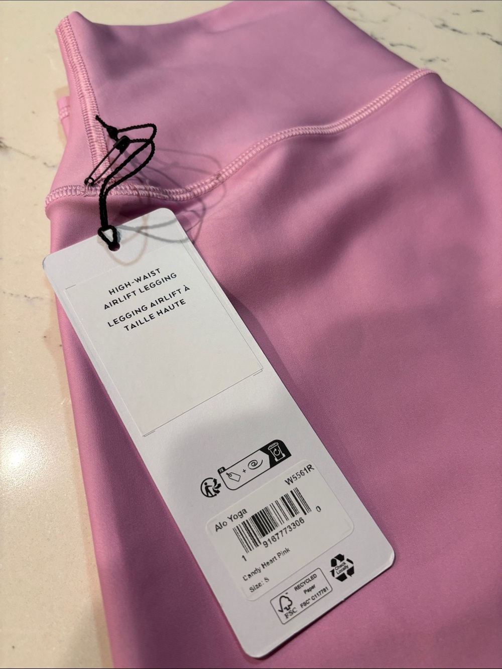 ALO High-Waist Airlift-Legging Limited Edition Candy Heart Pink 28” Small NWT 🔥🔥 - Picture 2 of 3
